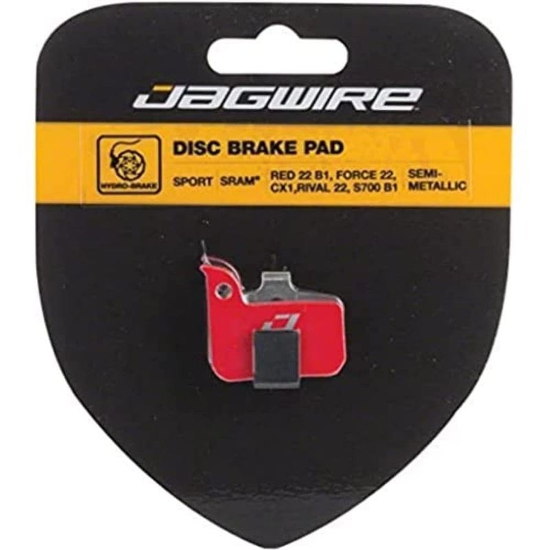Jagwire Mountain Sport Disc Brake semi-metÃ¡lico for SRAM Road Hydraulic Red - Image 1